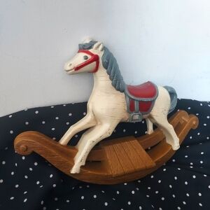 Vintage 1988 Burwood Products Rockinghorse wall hanging